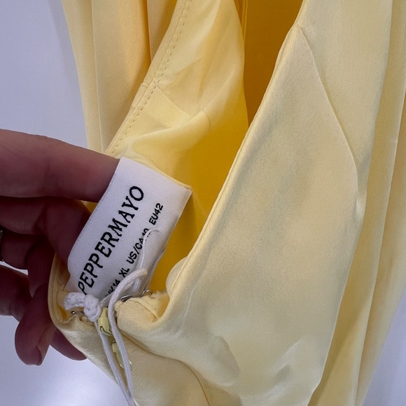 PEPPERMAYO JOANIE MAXI DRESS YELLOW NEW SIZE 10 - Picture 6 of 9
